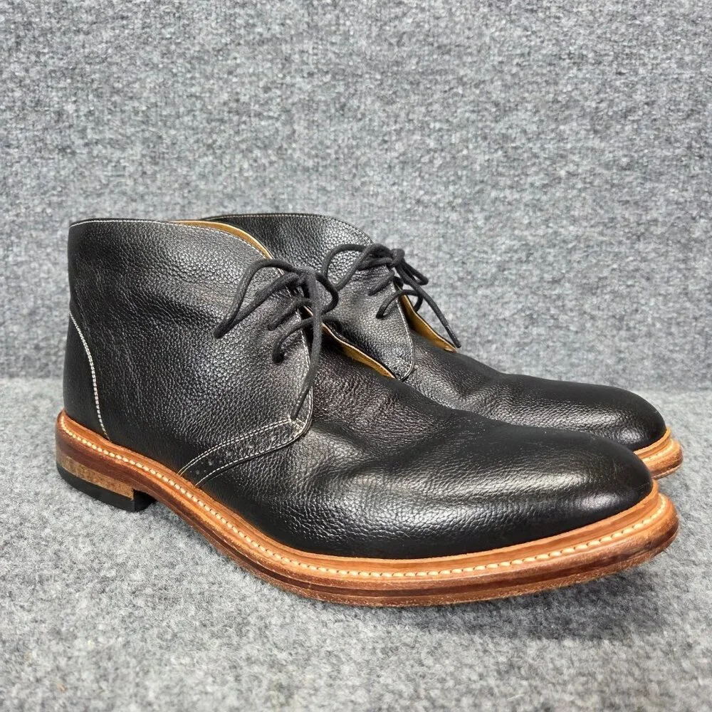 Stacy Adams Men's M2 Black Plain Toe Chukka Boots Goodyear‎ Welted 12 D